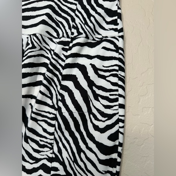 Zebra Print One Shoulder Cocktail Dress, size S - Picture 12 of 15
